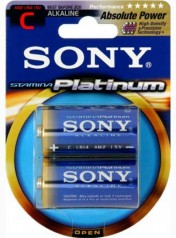 Sony Stamina Platinum Alkaliskt Batteri 2-pack (LR14) hos Larsbengtsson.se